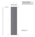 Galena Aluminium Vertical Radiator
